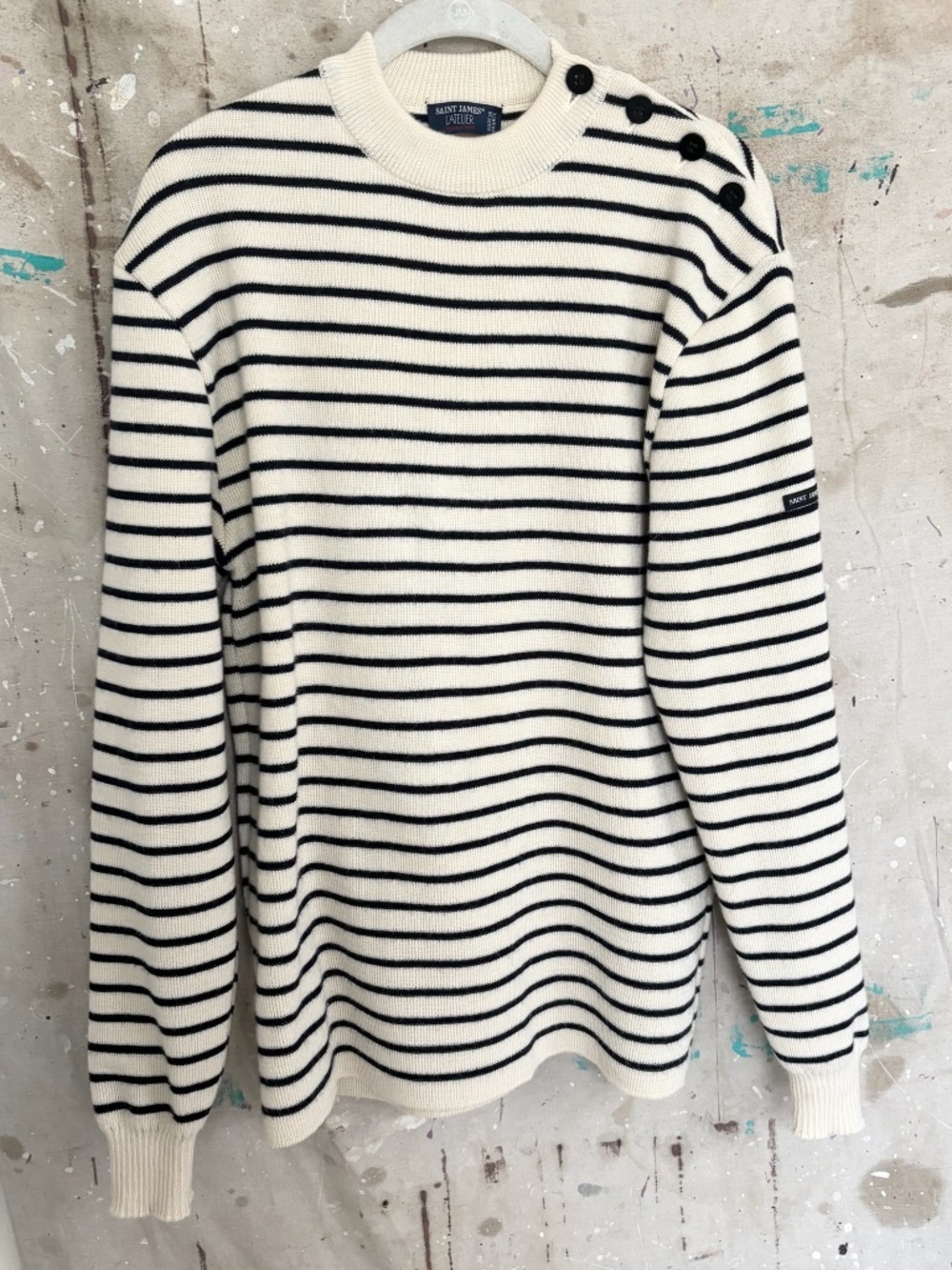 Saint James Breton Stripe Wool Sweater